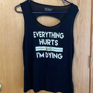 Funny workout tank